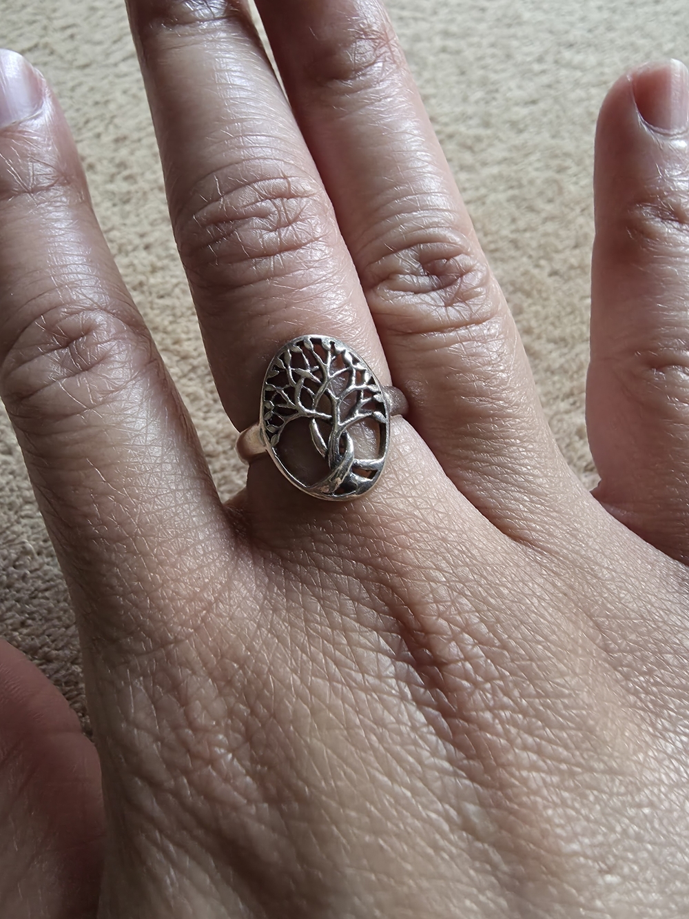 NEW 925 Sterling Silver Tree of Life Ring